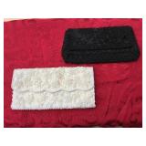 (2) Vintage Black/White - Clutch/Purses