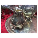 Vintage WALLACE - "Baroque" - Silverplate Tea Set - 4 Pc