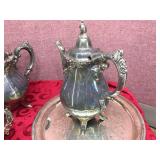 Vintage WALLACE - "Baroque" - Silverplate Tea Set - 4 Pc