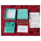 Wow! TIFFANY + CO - 7.5" Sterling Round Link Bracelet - With Box!
