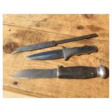 Vintage SHUREDGE No 1 Hunting Knife Plus Others