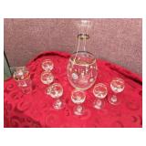 MCM Drink/Brandy Set - Daisy/Gilded - Nice