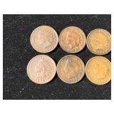 (10) Indian Head Pennies 1892-1902
