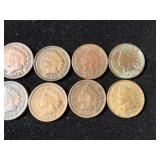 (10) Indian Head Pennies 1892-1902