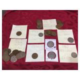 Vintage British Half Pennies - Shillings - New Pence 1940