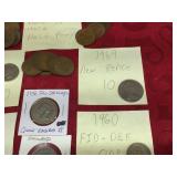 Vintage British Half Pennies - Shillings - New Pence 1940