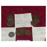 Vintage British Half Pennies - Shillings - New Pence 1940