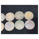 (10) Indian Head Pennies 1895-1906