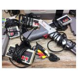 Vintage Nintendo NES-001 Console - Controllers - Cartridges