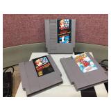 Vintage Nintendo NES-001 Console - Controllers - Cartridges