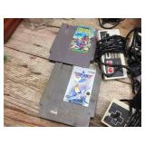 Vintage Nintendo NES-001 Console - Controllers - Cartridges