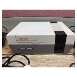 Vintage Nintendo NES-001 Console - Controllers - Cartridges