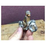 Vintage MANOIL - Cast Motorcycle Figure - Neat!