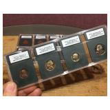 (4) 1977 S INB Certified - Cameo Proof 70 Penny/Nickel/Dime/Quarter