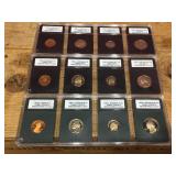 1980 S + (2) 1981 S INB Certified - Cameo Proof 70 Penny/Nickel/Dime/Quarter