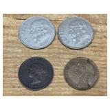 1896 + 1916 CANADA CENTS Plus 2 Peso
