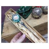 Vintage Christmas - Ornaments - Music Box - Atlantic Pottery Ivy Sleigh