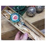 Vintage Christmas - Ornaments - Music Box - Atlantic Pottery Ivy Sleigh