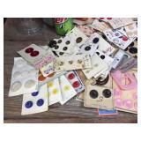 Group Vintage Buttons - Mostly on Original Cards - 100