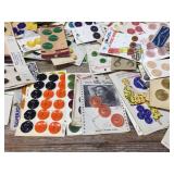 Group Vintage Buttons - Mostly on Original Cards - 100