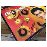 An ELVIS Vinyl LP Record with Autographs in Ink