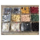 4 Collector Trays - Vintage Buttons