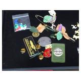 Vintage Variety - Wooden Nickels - Animal Figures - Pins - Buttons