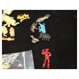 Vintage Variety - Wooden Nickels - Animal Figures - Pins - Buttons