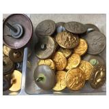 Fabulous Group Old U.S. MIlitary Buttons 18th - 19th Centuries