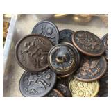 Fabulous Group Old U.S. MIlitary Buttons 18th - 19th Centuries