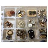 (3) Trays Neat Old Buttons - See Pics!
