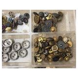 (3) Trays Neat Old Buttons - See Pics!