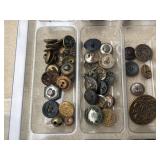 (3) Trays Neat Old Buttons - See Pics!