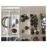 (3) Trays Neat Old Buttons - See Pics!