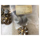 (3) Trays Neat Old Buttons - See Pics!
