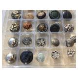 (4) Trays Old Vintage Buttons - Take a Look!