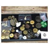 Interesting Vintage Pins/Buttons - Skelly Captain Midnight