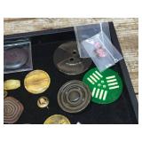 Interesting Vintage Pins/Buttons - Skelly Captain Midnight