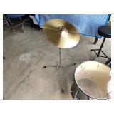 Ludwig Back Beat Complete-ish Drum Set - Metallic Silver Sparkle