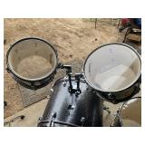 Ludwig Back Beat Complete-ish Drum Set - Metallic Silver Sparkle