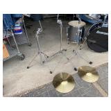 Ludwig Back Beat Complete-ish Drum Set - Metallic Silver Sparkle