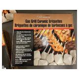 Premium Gas Grill Ceramic Briquettes 3-Pack (50 Briquettes per Box)