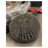 The Grilling Enthusiast Scrubber Brush - Stainless Steel Mesh Pad, Grill Cleaner (Set of 2)