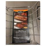 Mr BAR-B-Q Rib & Roasting Rack - Nonstick Grill Rack for Large Roasts & Turkeys