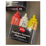 Raley's Nostalgic Squeeze Dispensers 3-Pack - Ketchup Mustard Mayo Bottles
