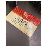 World Grill Dual Bristle Grill Brush - Stainless Steel Bristles, Long Ergonomic Handle