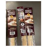 Hershey's S'mores Bamboo Paddle Skewers 31 inches Long - 4/6/8 Piece Packs
