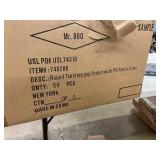 Mr. BBQ Round Tabletop Fire Pit Cover (Fabric) - 50 PCS