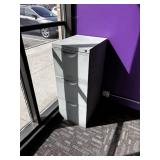 Metal Upright 2 Drawer File Cabinet