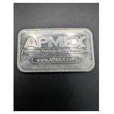 APMEX 1 Troy Ounce .999 Fine Silver Bar